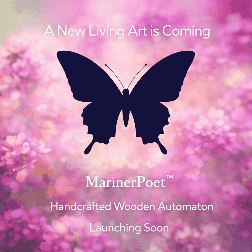 Handcrafted Wooden Butterfly Automaton — handcrafted wooden automaton