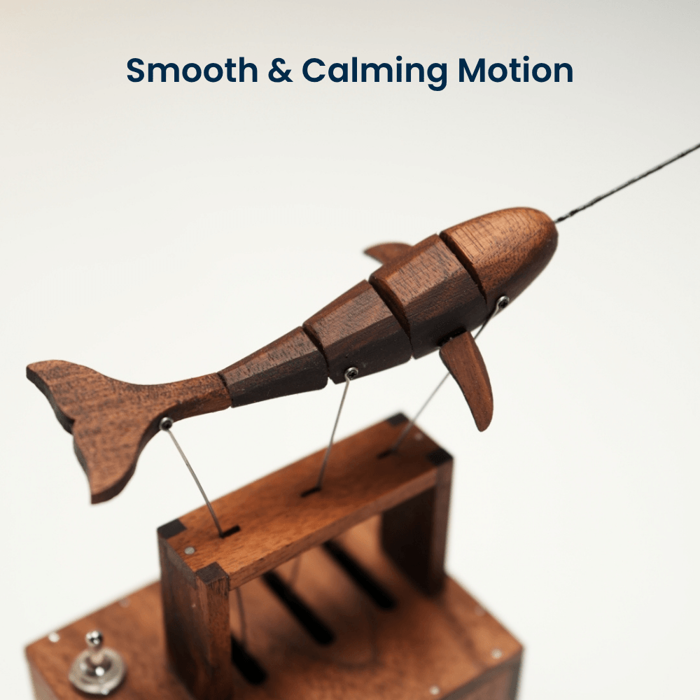 Handcrafted Walnut Whale Automaton — handcrafted wooden automaton