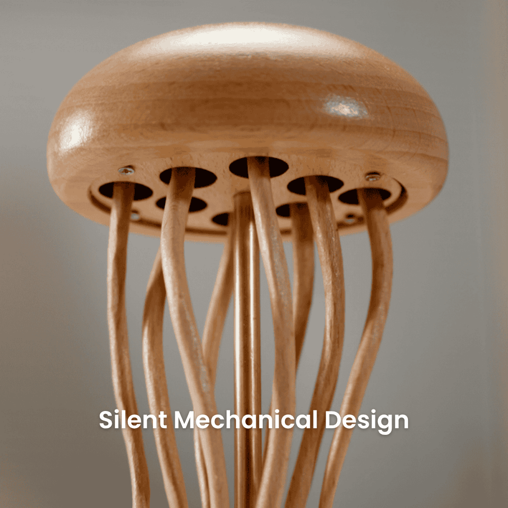 Handcrafted Wooden Jellyfish Automaton (Big) — handcrafted wooden automaton
