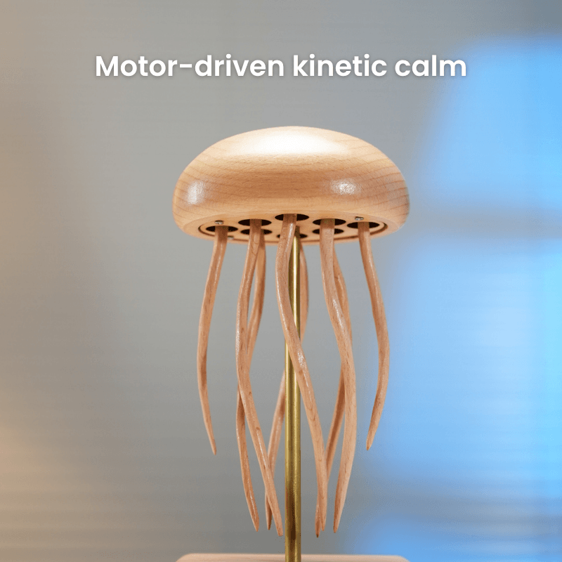 Handcrafted Wooden Jellyfish Automaton — handcrafted wooden automaton