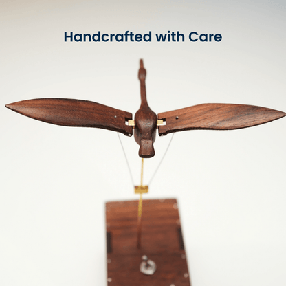Handcrafted Walnut Swan Automaton — handcrafted wooden automaton