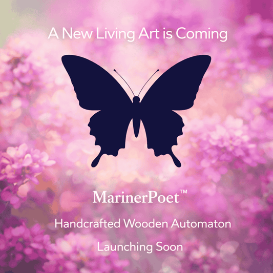 Handcrafted Wooden Butterfly Automaton — handcrafted wooden automaton