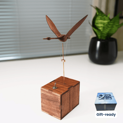 Handcrafted Walnut Swan Automaton — handcrafted wooden automaton