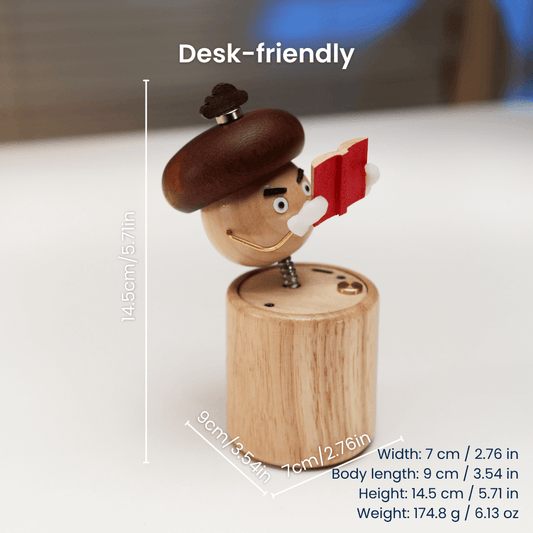 Handcrafted Wooden Mushroom Automaton — handcrafted wooden automaton
