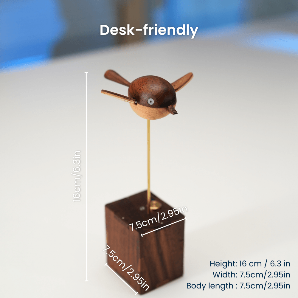 Handcrafted Walnut Bird Automaton — handcrafted wooden automaton