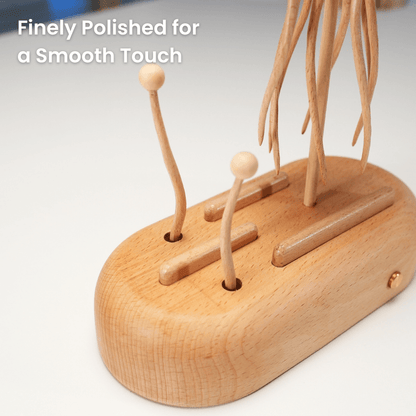 Handcrafted Wooden Jellyfish Automaton (Big) — handcrafted wooden automaton
