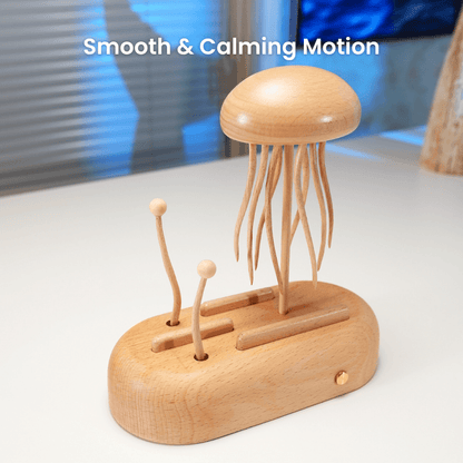 Handcrafted Wooden Jellyfish Automaton (Big) — handcrafted wooden automaton