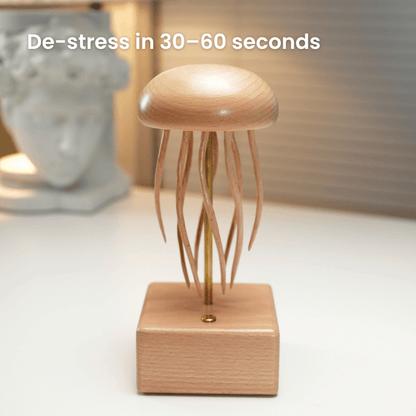 Handcrafted Wooden Jellyfish Automaton — handcrafted wooden automaton