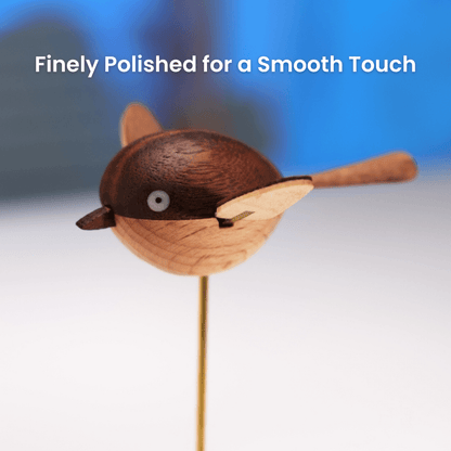 Handcrafted Walnut Bird Automaton — handcrafted wooden automaton